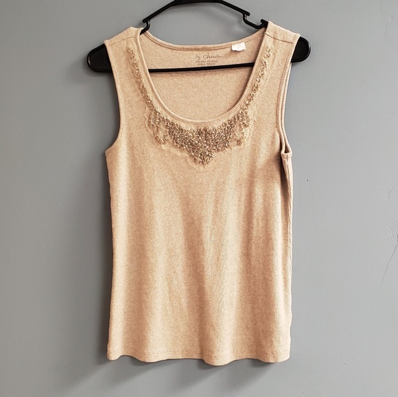 Chico's Tops - Chico's Beaded Tank Top